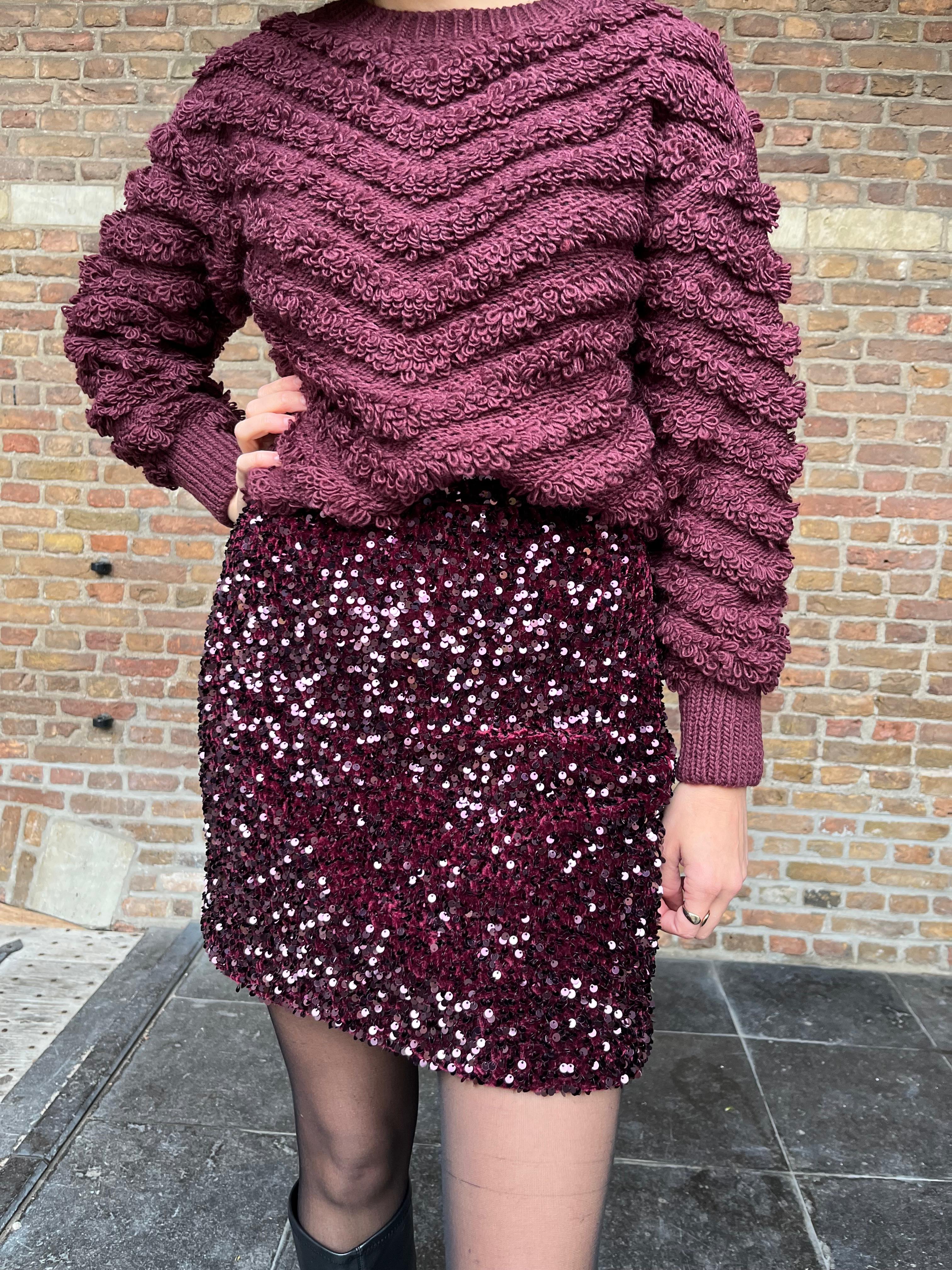 VIFAITH Mini Skirt - Fig